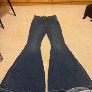 Women's Blue Flared Jeans